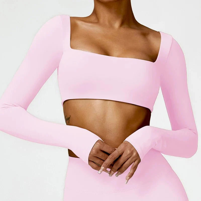 SquareFit™ — Damen Sport Top mit Square Neck - LeveFit