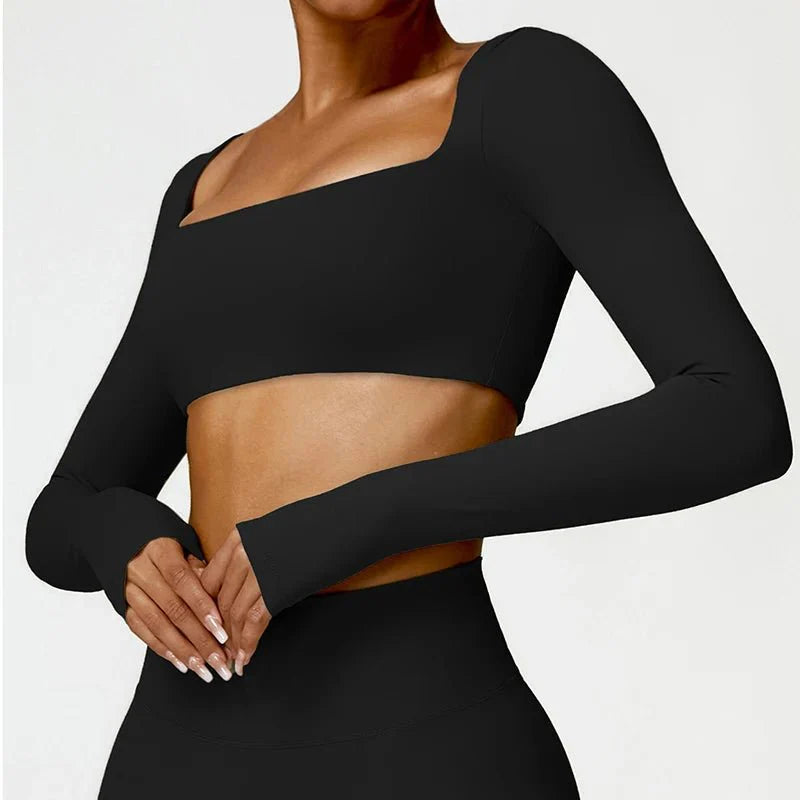 SquareFit™ — Damen Sport Top mit Square Neck - LeveFit
