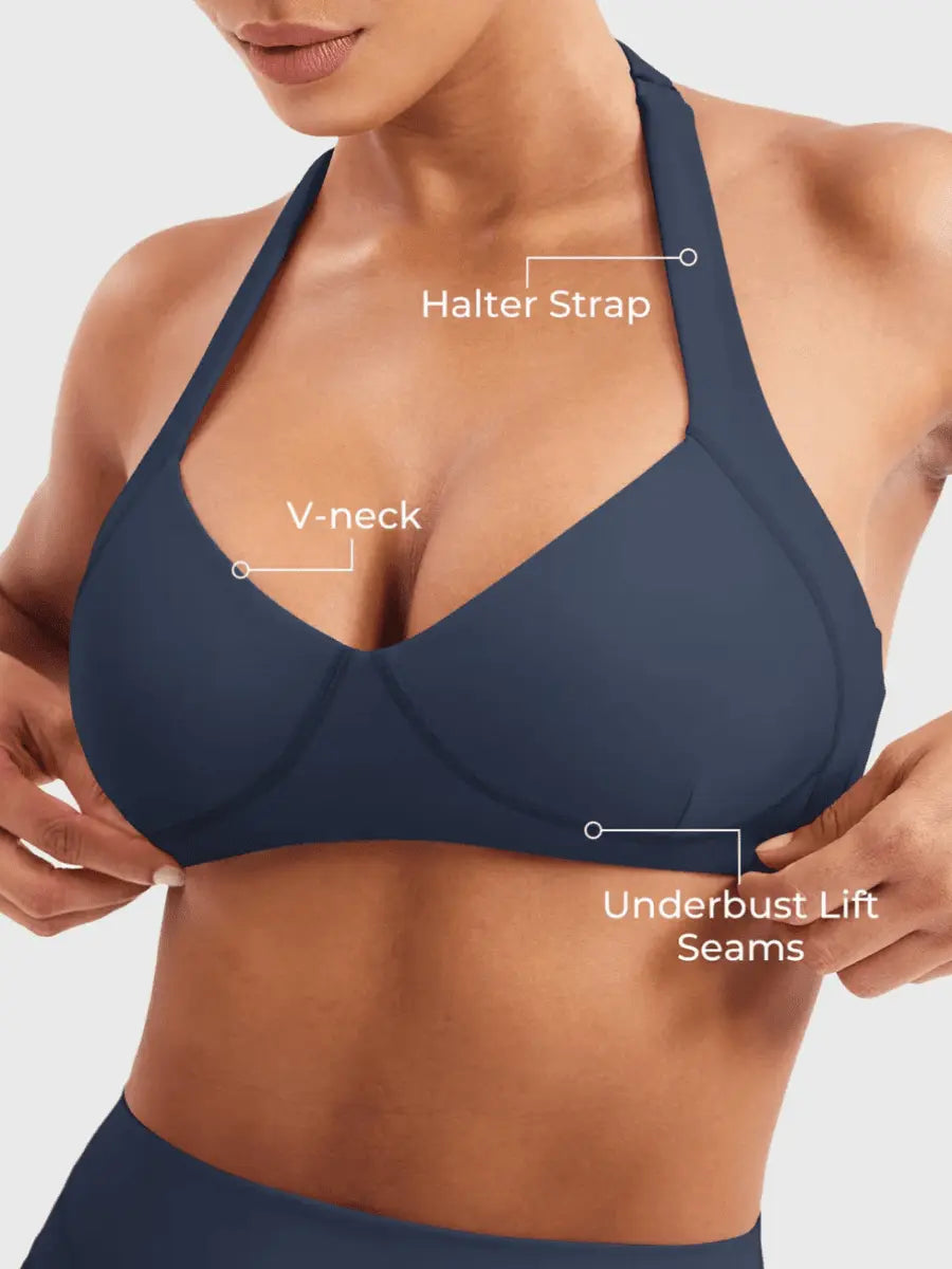 AURELIA™ Sculpt Halter Bra - LEVEFIT