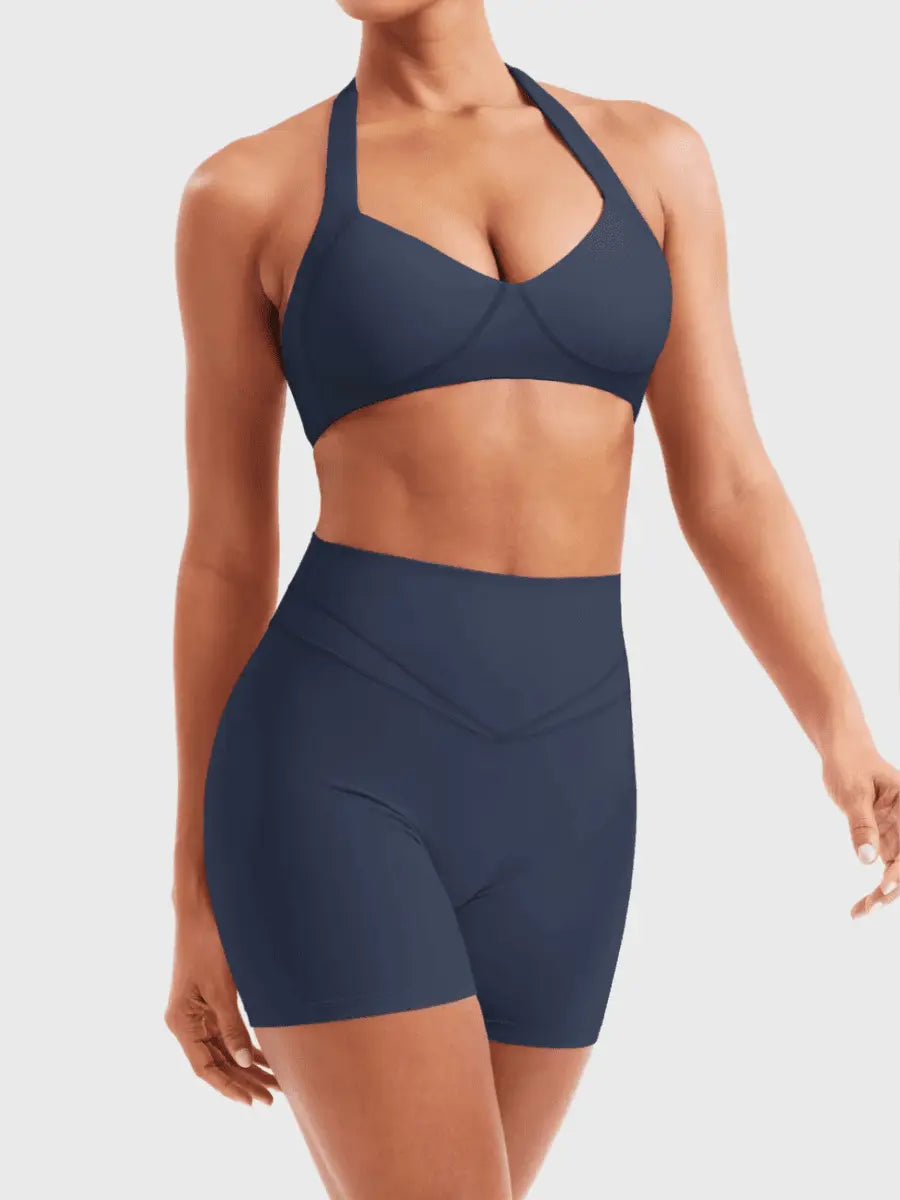 AURELIA™ Sculpt Halter Bra - LEVEFIT