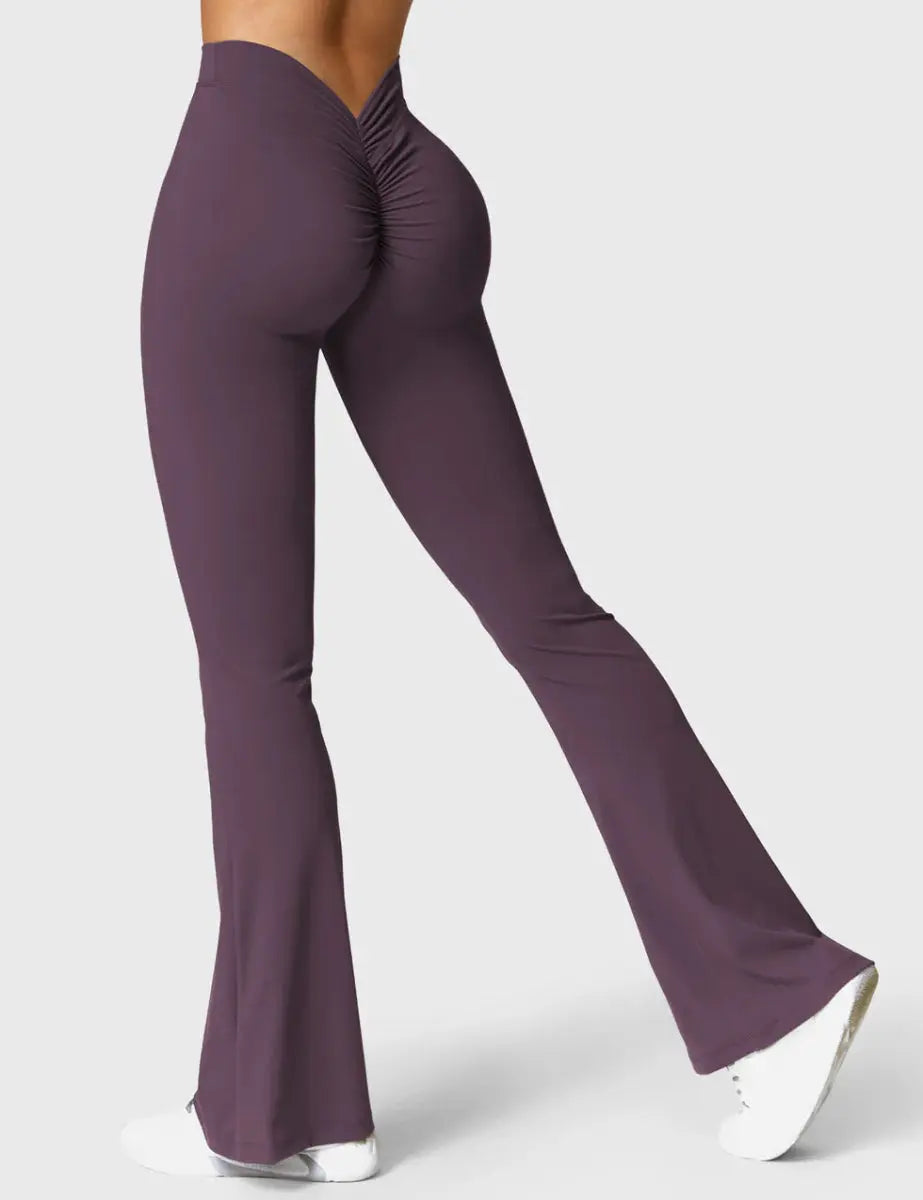 Curve® V – Leggings med utsvängda ben – Brombeer (31,5") – LEVEFIT