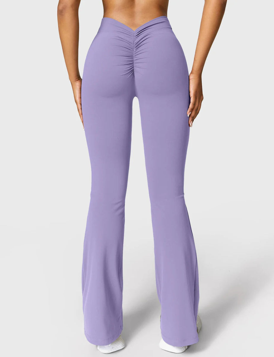 Curve® V - Back Flare Leggings – Flieder (31,5") - LEVEFIT