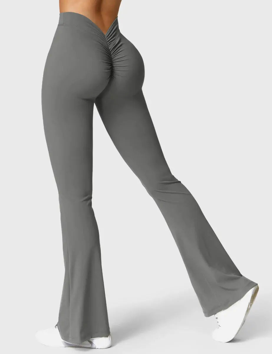 Curve® V - Leggings med udvidede ben bagtil – Grafitgrå (31,5") - LEVEFIT