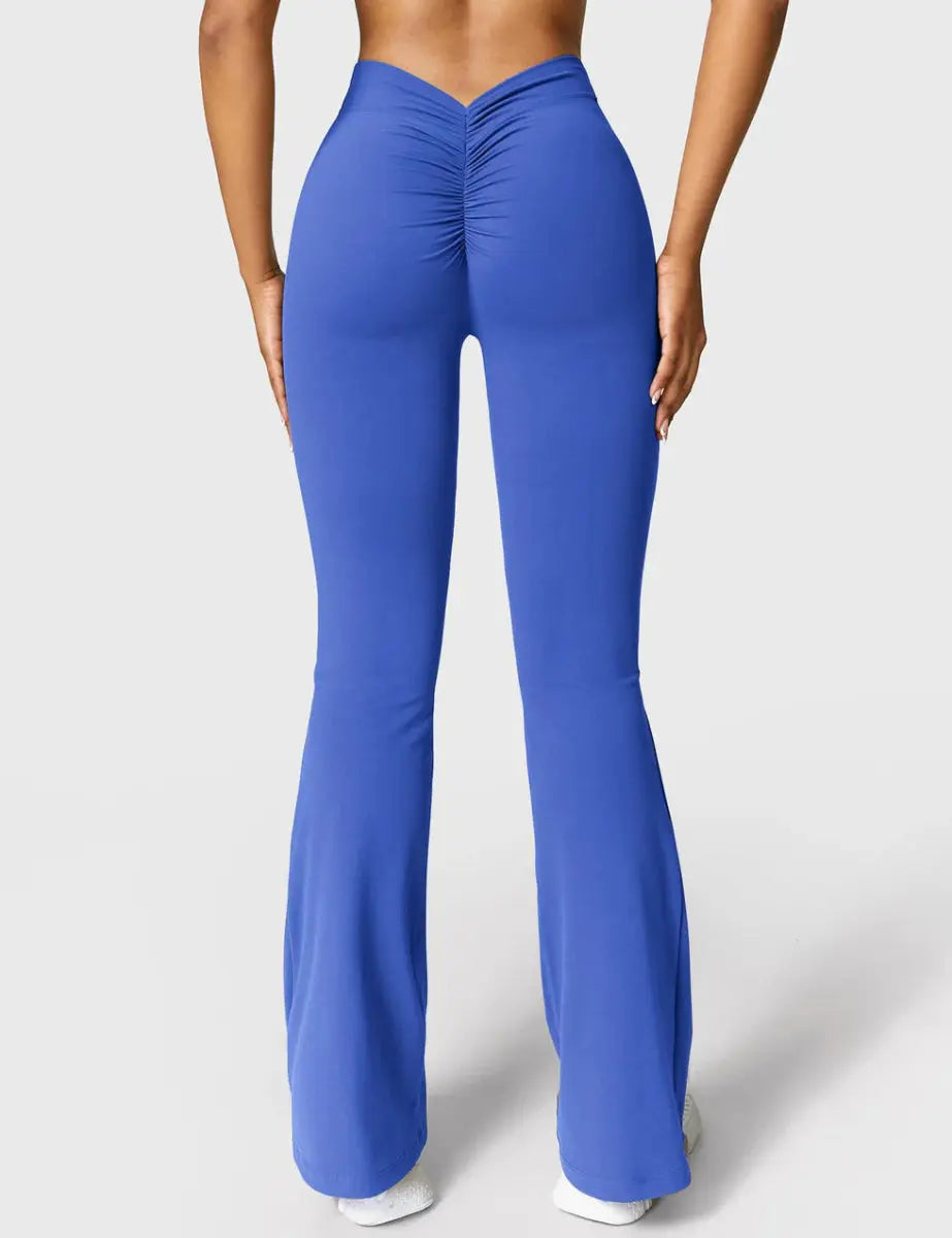 Curve® V - Leggings med udvidede ben bagtil – Kongeblå (31,5") - LEVEFIT