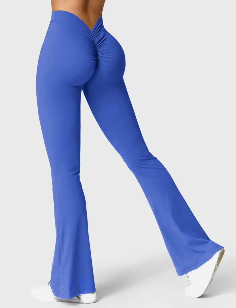Curve® V - Leggings med udvidede ben bagtil – Kongeblå (31,5") - LEVEFIT