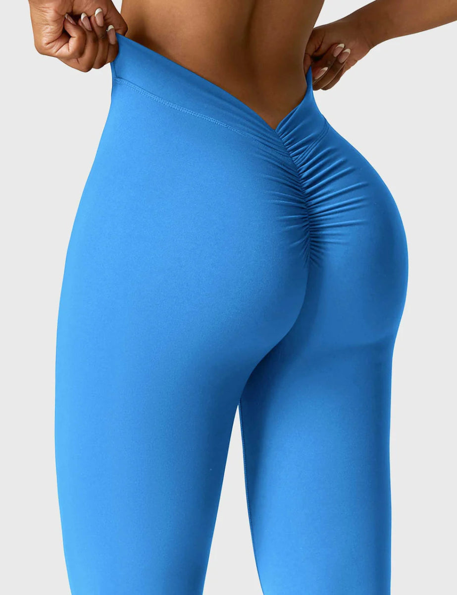 Curve® V - Back Flare Leggings – Königsblau (31,5") - LEVEFIT
