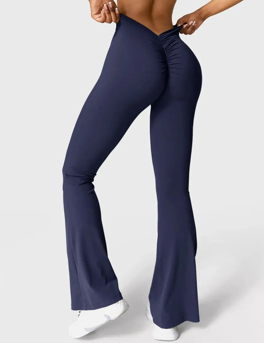 Curve® V - Leggings évasés à l'arrière – Bleu marine (31,5") - LEVEFIT