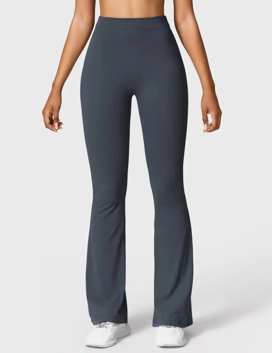 Curve® V - Leggings con fondo svasato – Blu ardesia (31,5") - LEVEFIT