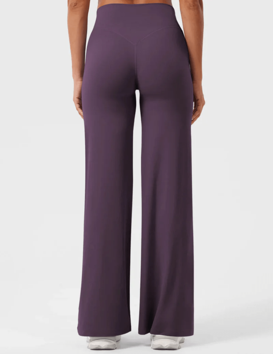 Leggings Ease® a gamba dritta – Melanzana scuro (33") - LEVEFIT