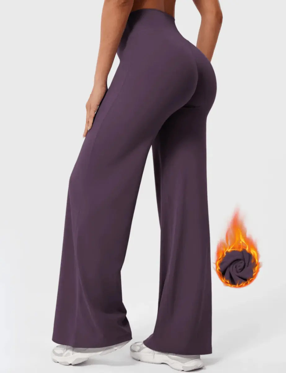 Leggings Ease® a gamba dritta – Melanzana scuro (33") - LEVEFIT