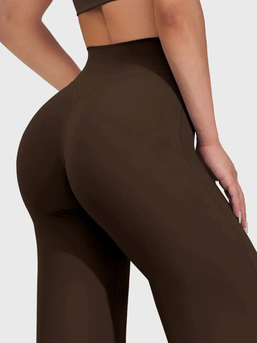Ease® Leggings med lige ben – Kaffe - LEVEFIT
