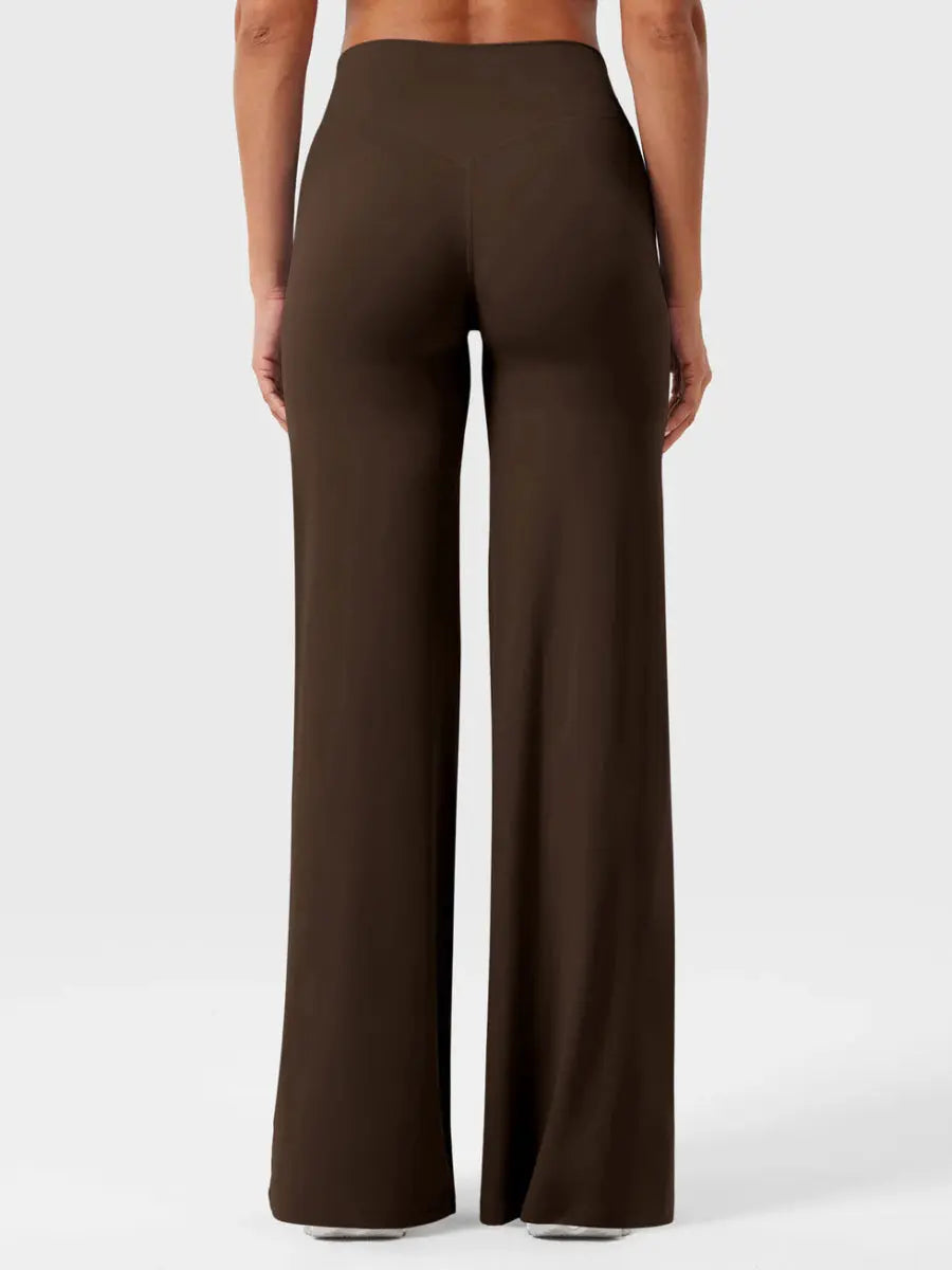 Ease® Leggings med lige ben – Kaffe - LEVEFIT