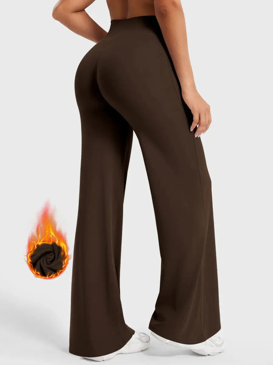 Ease® Leggings med lige ben – Kaffe - LEVEFIT