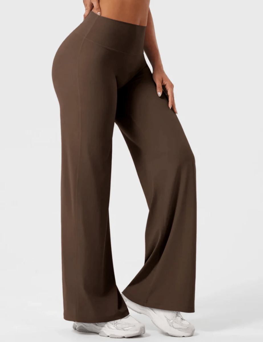 Ease® Straight Leg Leggings – Chocolate Brown (33") - LEVEFIT