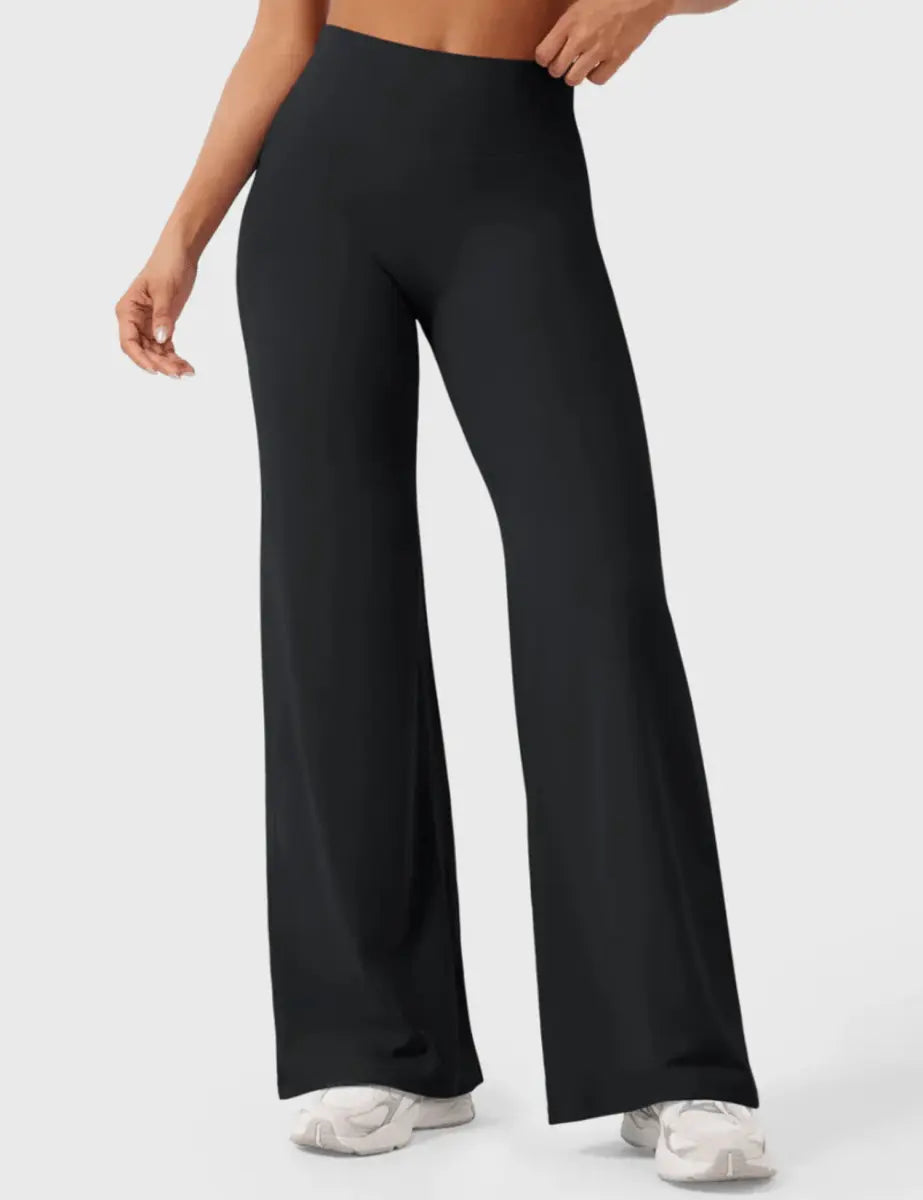 Leggings Ease® de perna reta – Preto profundo (84 cm) - LEVEFIT