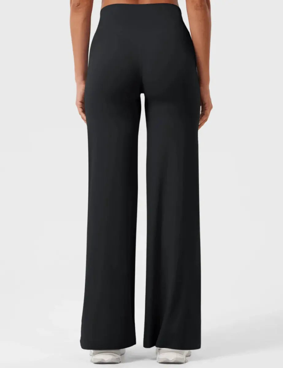 Leggings Ease® de perna reta – Preto profundo (84 cm) - LEVEFIT