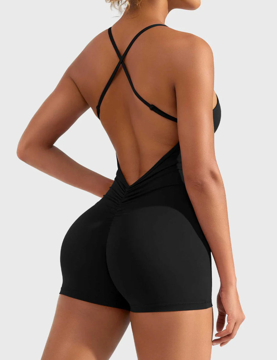 ÉLARA™ Softline V - Cut Romper - LEVEFIT