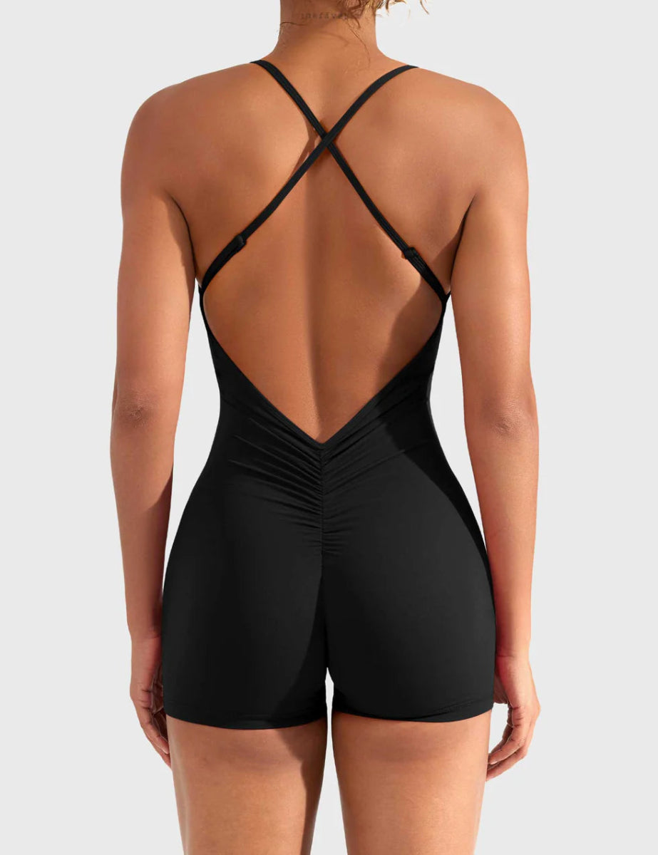 ÉLARA™ Softline V - Cut Romper - LEVEFIT