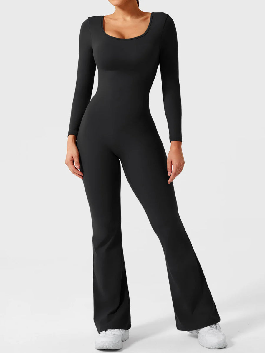 ELVIA™ Jumpsuit met lange mouwen en wijde pijpen - LEVEFIT
