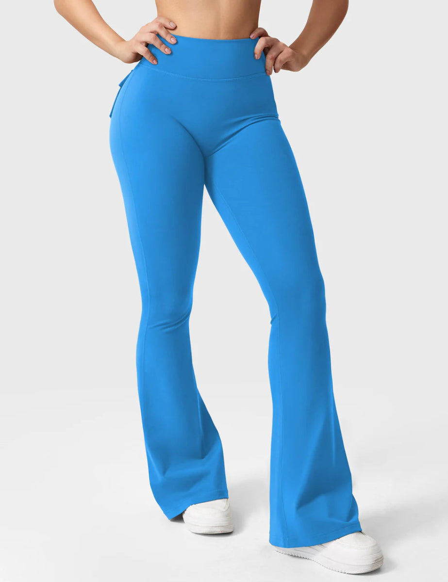 Flow® Flare Leggings – Blau - LEVEFIT