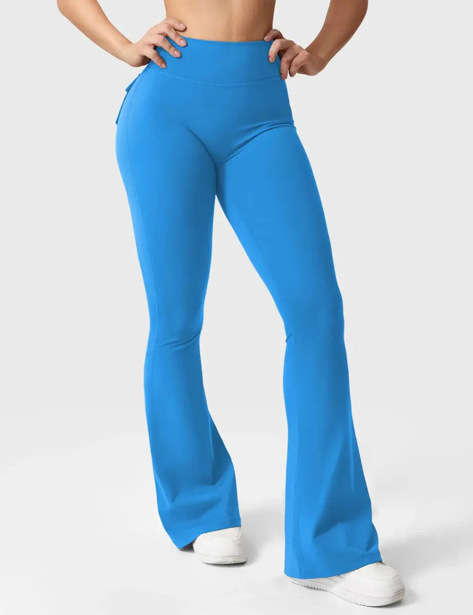 Flow® Flare-leggings – Blå - LEVEFIT