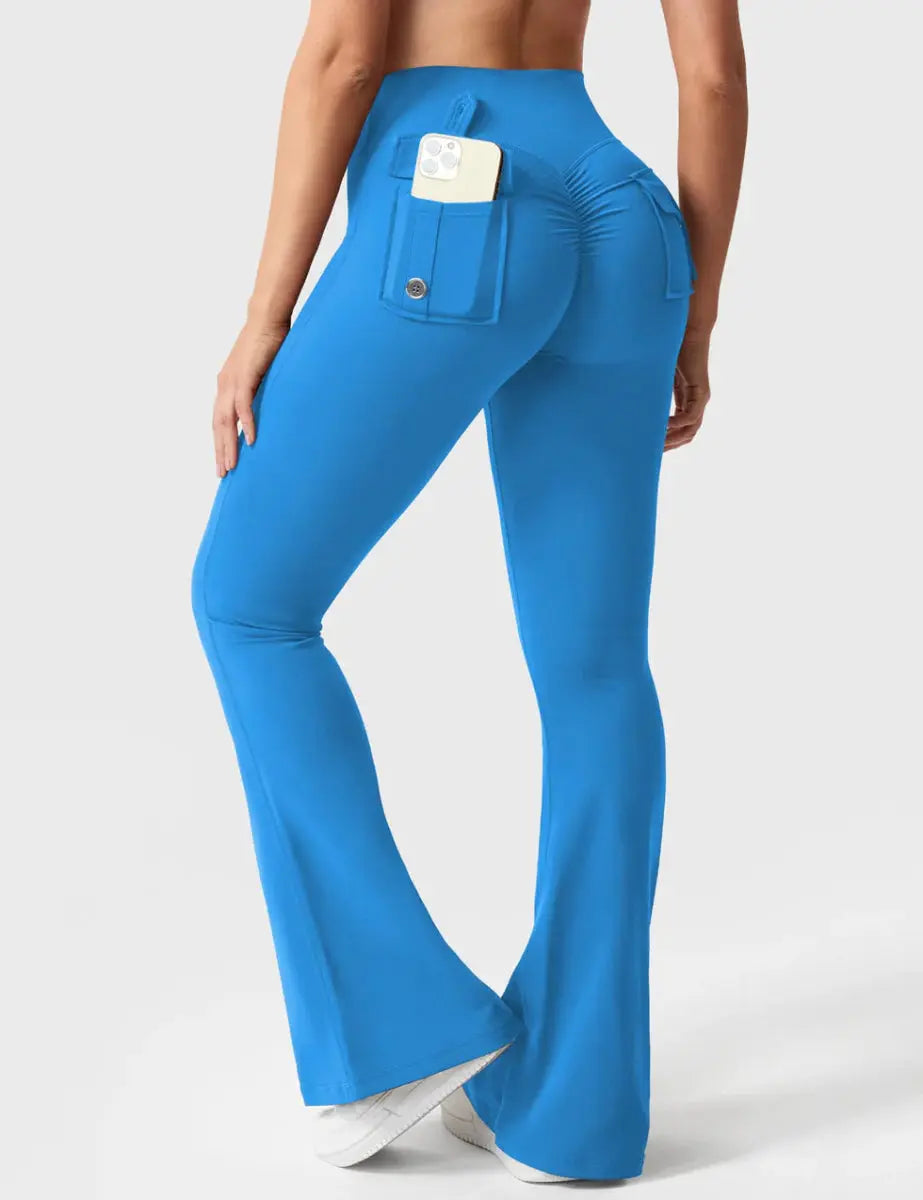 Flow® Flare-leggings – Blå - LEVEFIT