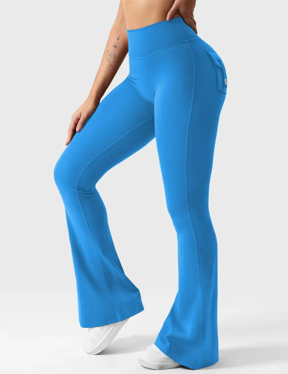 Flow® Flare-leggings – Blå - LEVEFIT