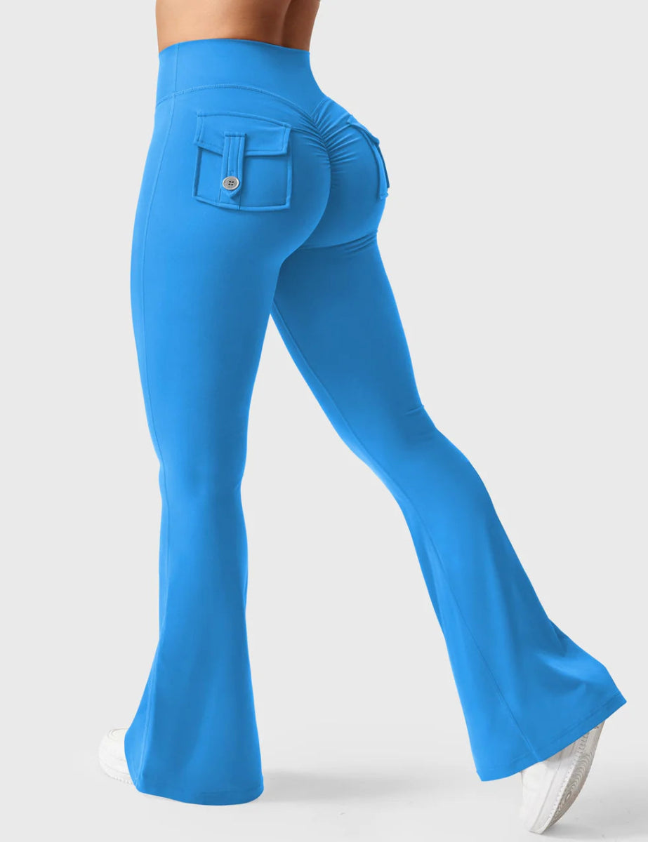 Flow® Flare-leggings – Blå - LEVEFIT