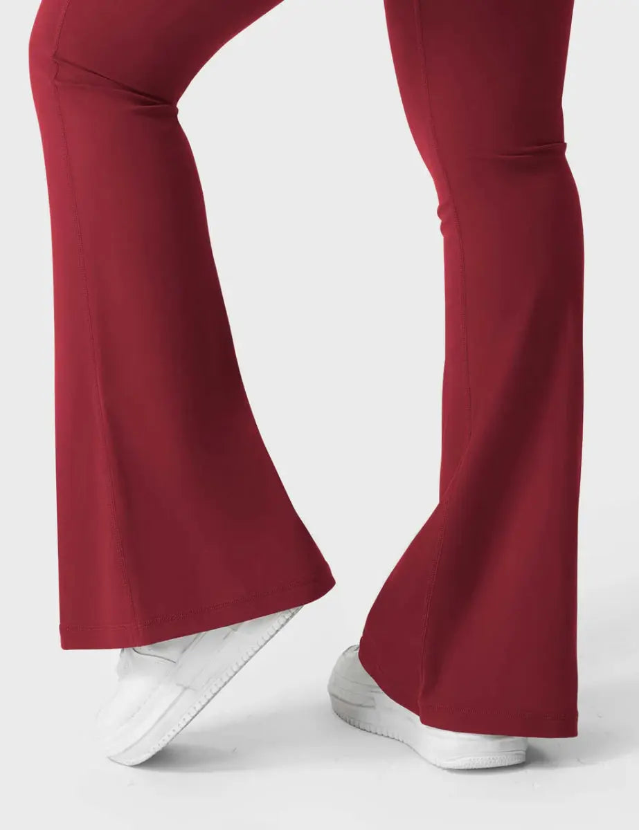 Leggings Flow® Flare – Borgonha - LEVEFIT