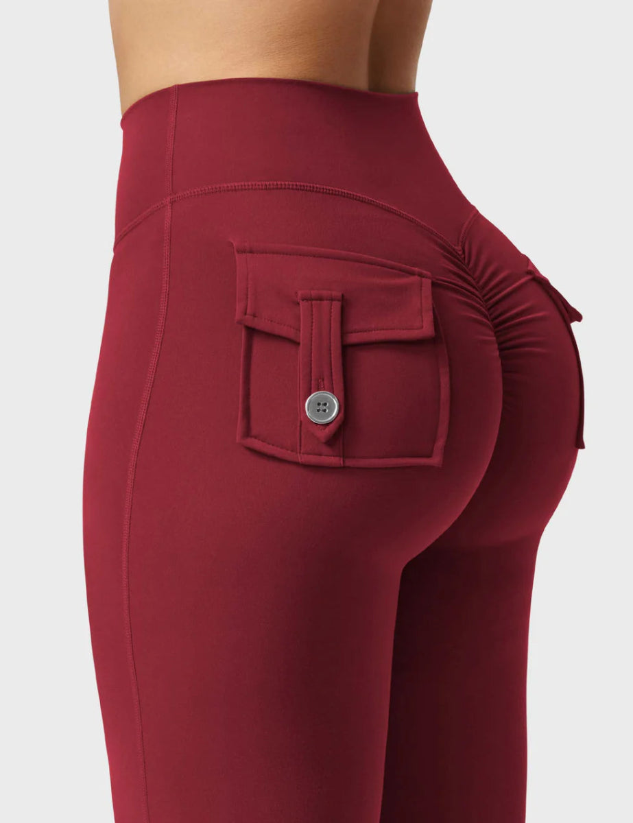 Flow® Flare Leggings – Burgund - LEVEFIT