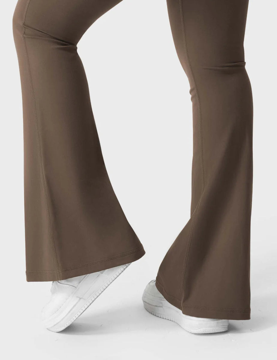 Flow® Flare Leggings – Coffee - LEVEFIT