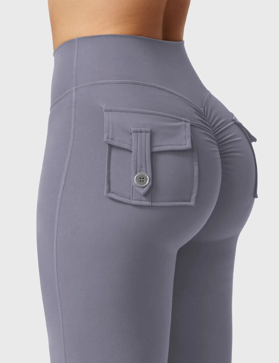 Flow® Flare Leggings – Graphite - LEVEFIT