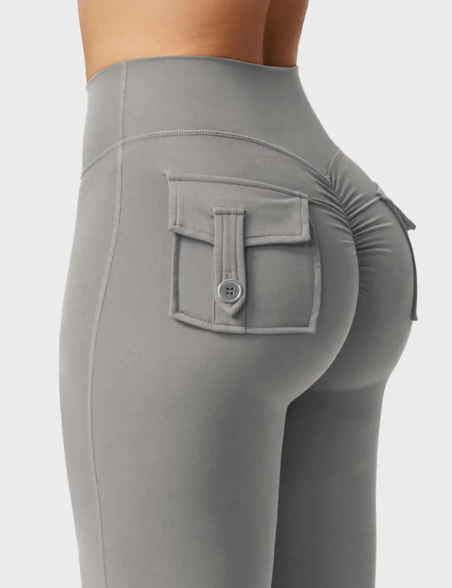 Flow® Flare Leggings – Graphite - LEVEFIT