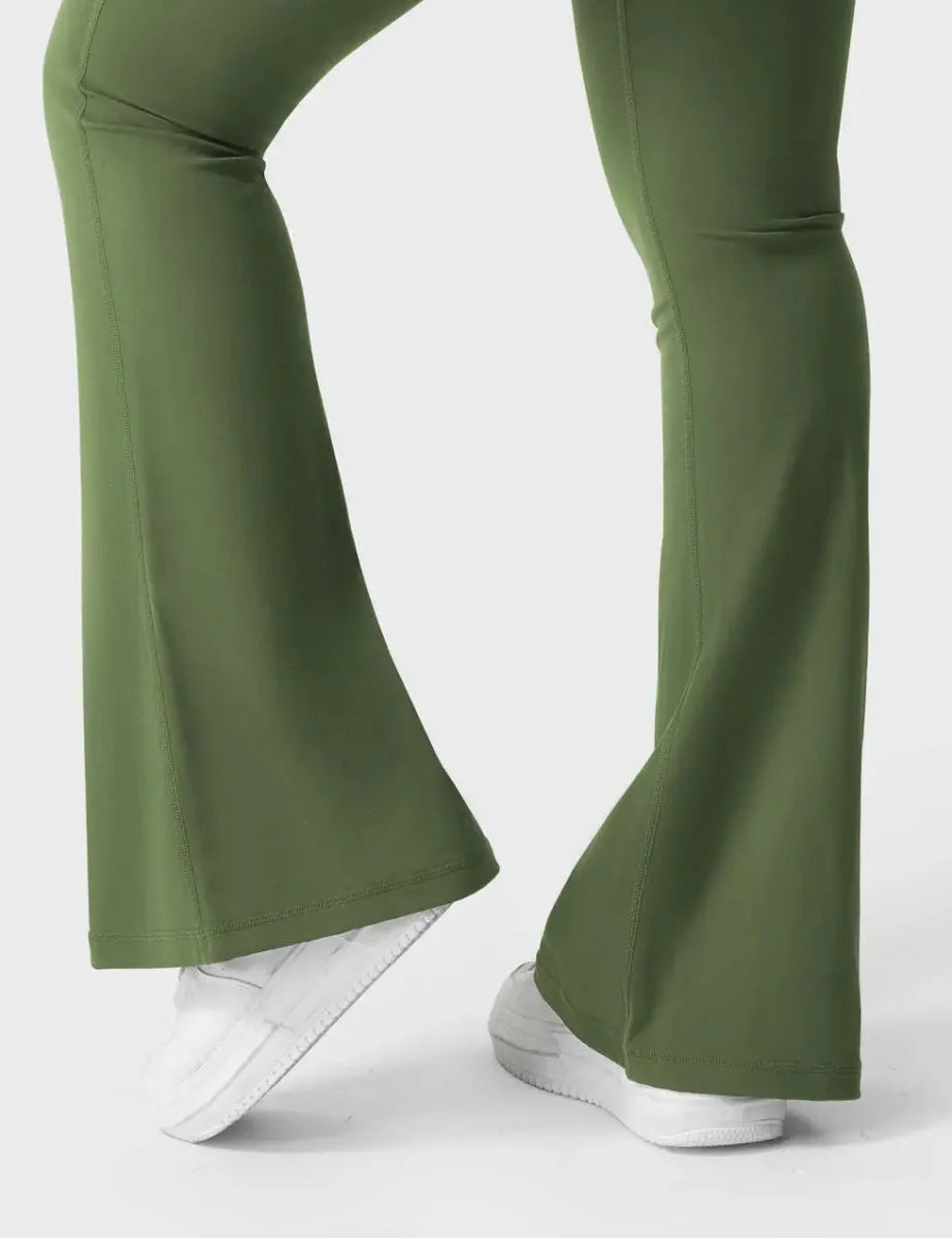Leggings Flow® Flare – Vert - LEVEFIT