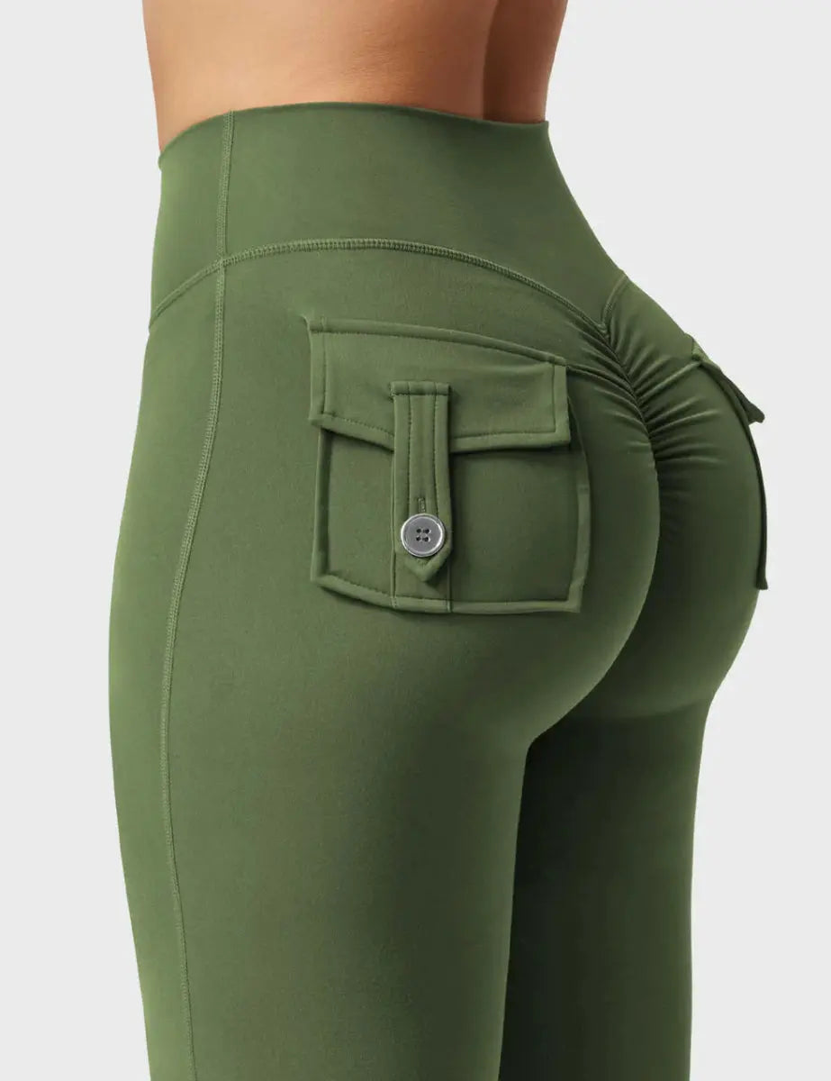 Leggings Flow® Flare – Vert - LEVEFIT