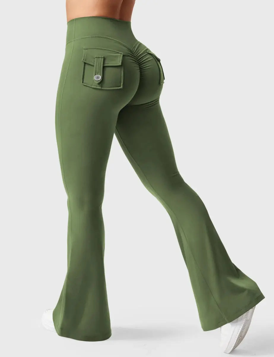 Leggings Flow® Flare – Vert - LEVEFIT