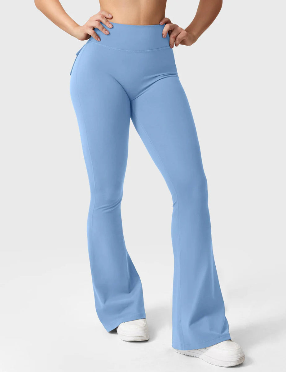 Flow® Flare Leggings – Hellblau - LEVEFIT