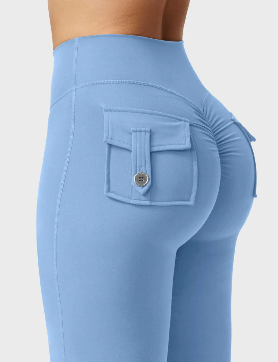 Flow® Flare Leggings – Hellblau - LEVEFIT