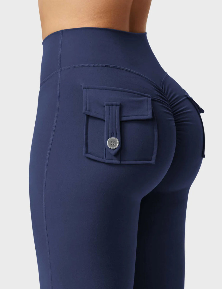 Flow® Flare Leggings – Navy - LEVEFIT