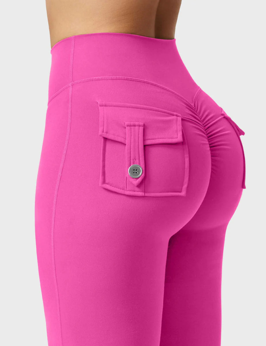 Flow® Flare Leggings – Pink - LEVEFIT