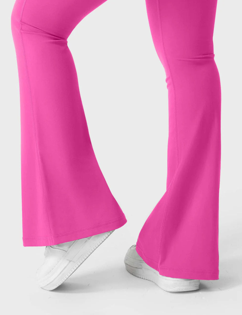 Flow® Flare Leggings – Pink - LEVEFIT
