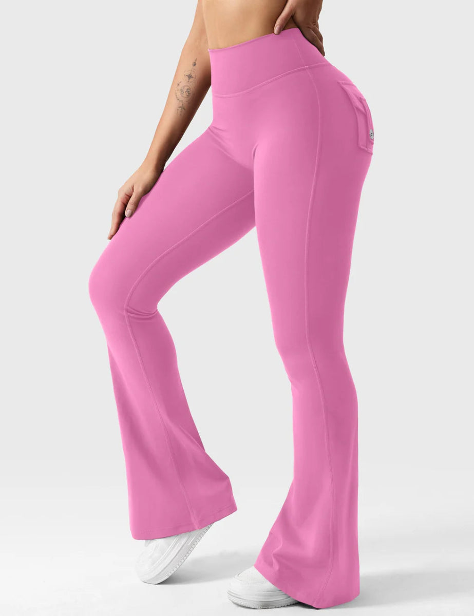 Flow® Flare Leggings – Rosa - LEVEFIT