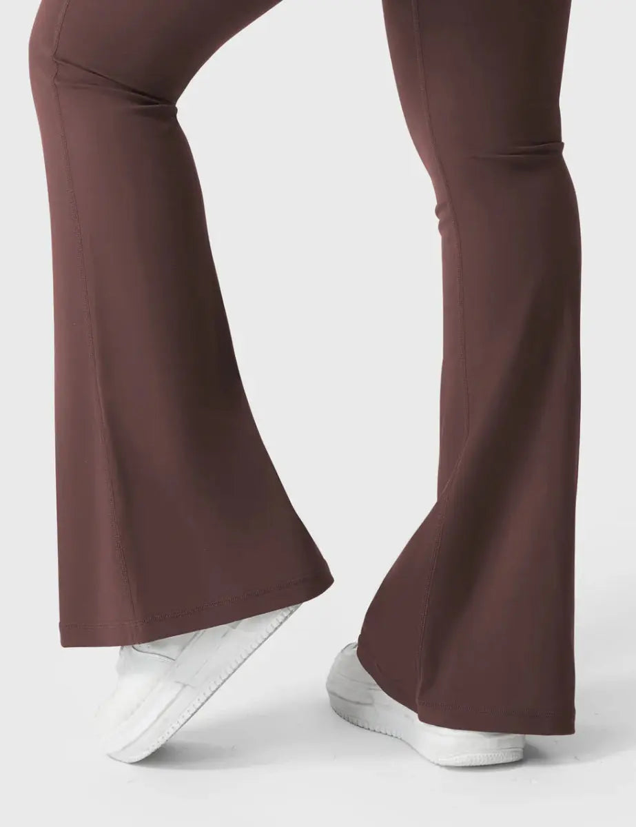 Flow® Flare Leggings – Schokobraun - LEVEFIT