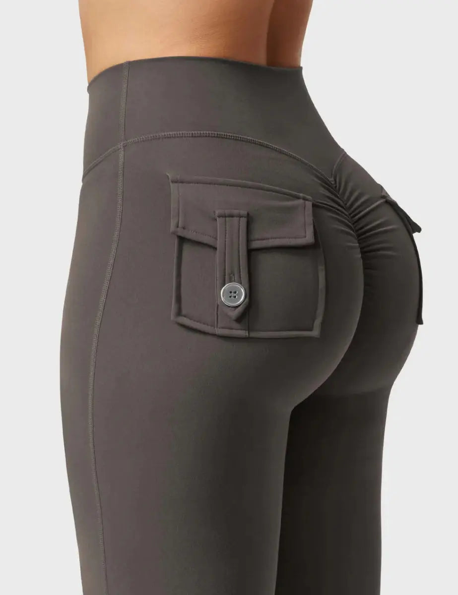Leggings Flow® Flare – Taupe - LEVEFIT