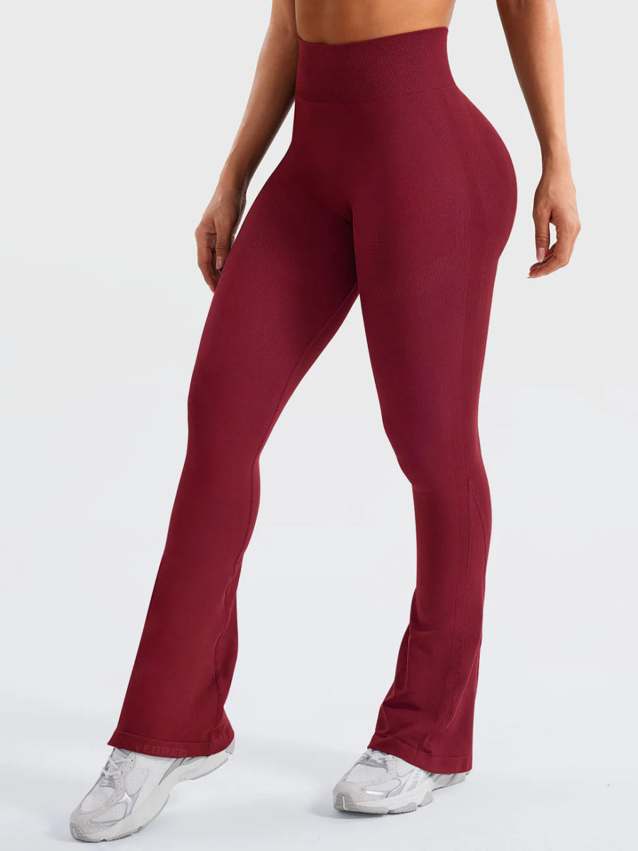 Flow® Mini Flare Leggings – Bordeaux (29.5") - LEVEFIT