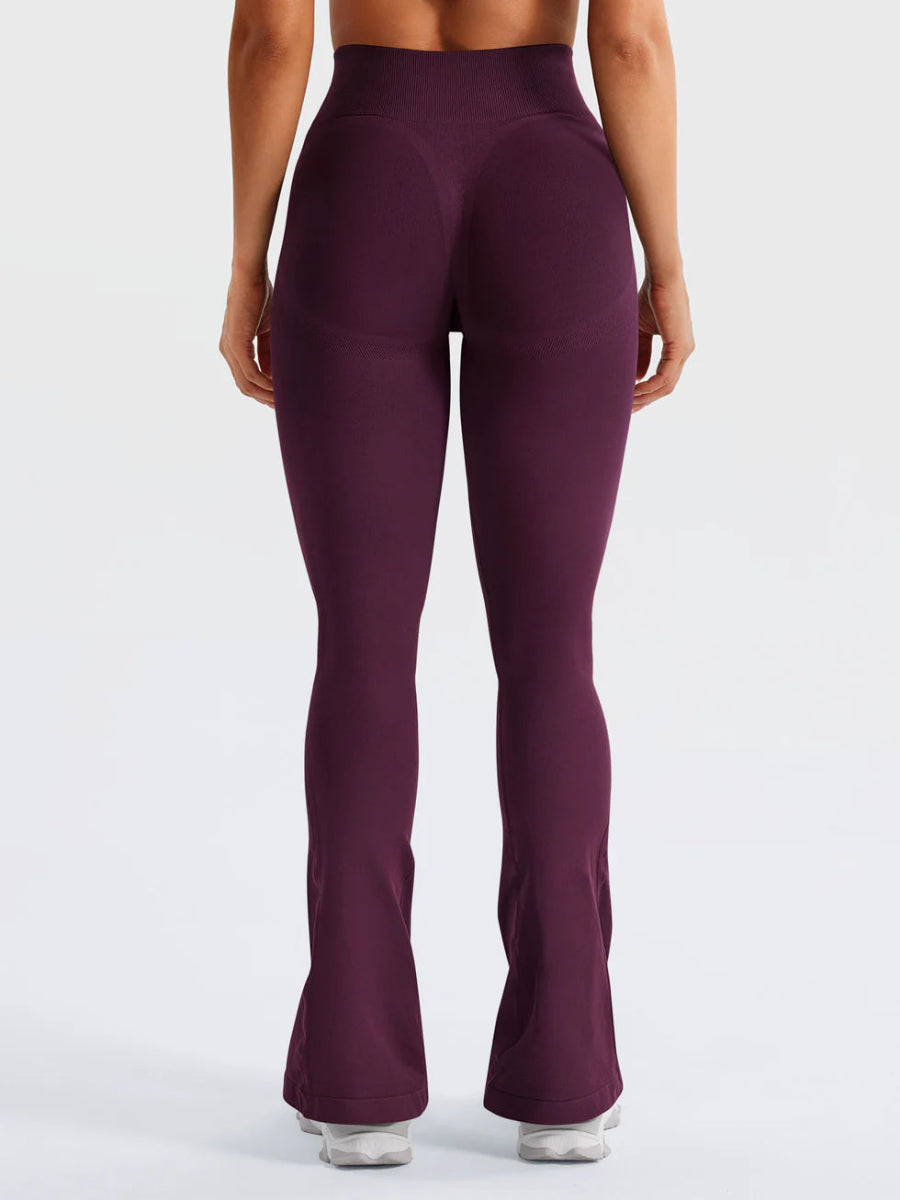Flow® Mini Flare Leggings – Bordeaux (29.5") - LEVEFIT