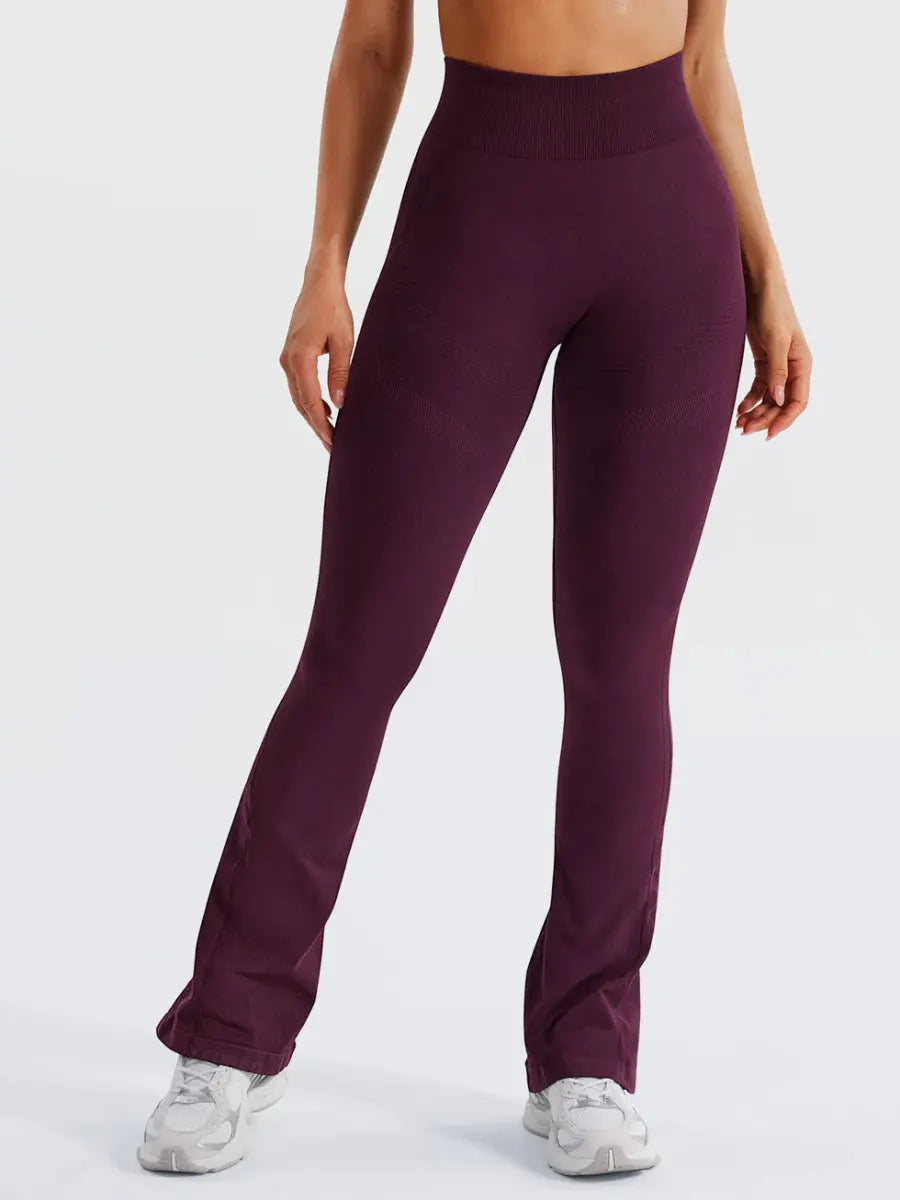 Flow® Mini Flare-leggings – Bordeaux (75 cm) - LEVEFIT