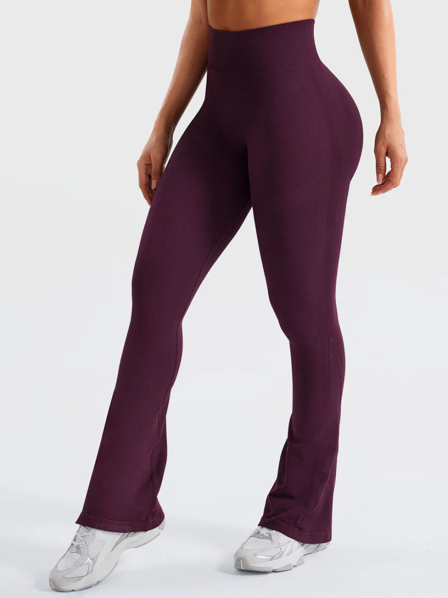 Flow® Mini Flare Leggings – Bordeaux (29.5") - LEVEFIT