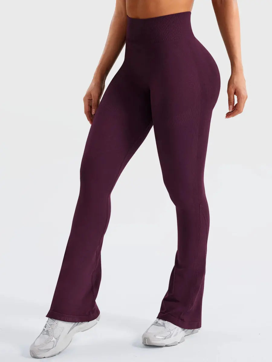 Flow® Mini Flare-leggings – Bordeaux (75 cm) - LEVEFIT
