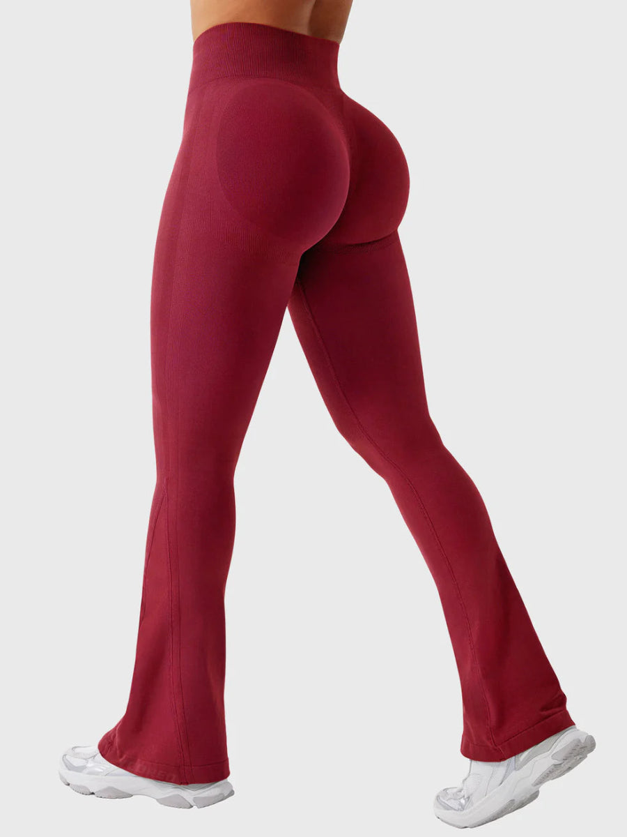 Flow® Mini Flare Leggings – Bordeaux (29.5") - LEVEFIT